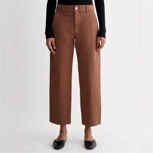 The Utility Straight Leg pants Size 4   Rosewood Brown Pants Everlane